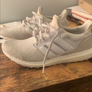 All white ultra boost Size 10.5